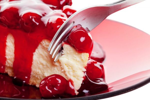 Sour cherry cheesecake